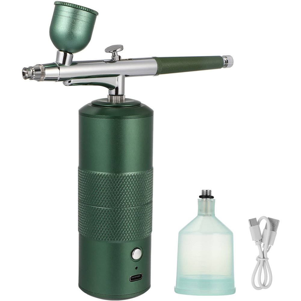 EXCEART Mini Airbrush Paint Set Handheld Spray Tattoo Kit Nail Art Face Moisturizer Portable Airbrush Compressor Kit