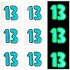 20 pcs Glow in the Dark 13 Temporary Tattoos Stickers 13 Hand Tattoo Concert Rave Accessories view 1