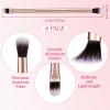 Bokon 50 Pcs Eyeshadow Smudge Brush 2 in 1  2 Double Ended Concealer Brush Under Small Soft Firm Pointed Foundation Makeup Applicator for Blending Eye Shadow Liner view 2