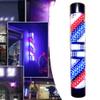 Barber Pole Light, LED Pole Light 3 Color Stripes Wall Lamp 110V Barber Sign Rotating LED Pole Light Remote Control Red Blue White Stripes Wall Lamp Hair Salon view 2