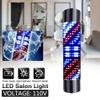 Barber Pole Light, LED Pole Light 3 Color Stripes Wall Lamp 110V Barber Sign Rotating LED Pole Light Remote Control Red Blue White Stripes Wall Lamp Hair Salon view 3