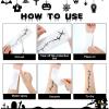 Nosiny 48 Sheets Halloween Stitches Tattoo Stickers Fake Scars Temporary Tattoos Horror Cosplay Accessories for Adult Kids Girls Gifts Halloween Party Decor view 3