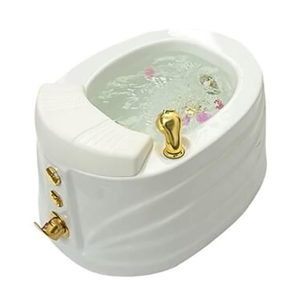 Pedicure Foot Spa Portable Foot Spa Bathtub Pedicure Bowl Foot Spa Massager Manual Temperature Control Pedicure Foot Spa for Feet Stress Relief Home Spa Treatment Relief The Pain (Color : White, Siz