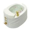 Pedicure Foot Spa Portable Foot Spa Bathtub Pedicure Bowl Foot Spa Massager Manual Temperature Control Pedicure Foot Spa for Feet Stress Relief Home Spa Treatment Relief The Pain (Color : White, Siz view 1
