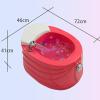 Pedicure Foot Spa Portable Foot Spa Bathtub Pedicure Bowl Foot Spa Massager Manual Temperature Control Pedicure Foot Spa for Feet Stress Relief Home Spa Treatment Relief The Pain (Color : White, Siz view 2