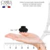Camila Paris CP3554 French Hair Clip for Women, Small, Black 1.5 Inch Girls Hair Claw Clips Jaw Fashion Durable Styling Hair Accessories for Women, Strong Hold No Slip Grip, Made in France view 3