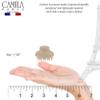 Camila Paris CP3555 French Hair Clip for Women, Small, Nude 1.5 Inch Girls Hair Claw Clips Jaw Fashion Durable Styling Hair Accessories for Women, Strong Hold No Slip Grip, Made in France view 3