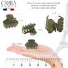 Camila Paris CP3556 French Hair Clip for Women, Small, Green 1.5 Inch Girls Hair Claw Clips Jaw Fashion Durable Styling Hair Accessories for Women, Strong Hold No Slip Grip, Made in France view 3