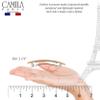 Camila Paris CP3559 French Hair Barrette Clip for Girls, Nude Rubberized Metal Clasp, Strong Hold Grip Hair Clips for Women, No Slip Durable Styling Girls Hair Accessories, Made in France view 3