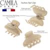 Camila Paris CP3551 French Hair Clip for Women, Small, Nude 2.5 Inch Girls Hair Claw Clips Jaw Fashion Durable Styling Hair Accessories for Women, Strong Hold No Slip Grip, Made in France view 2
