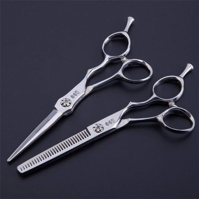 Hair Cutting Scissors Set 6.0 Inch,440C Stainless Steel Hairdressing Shears Styling Tool (Straight Scissors And Teeth Scissors),for Salon,Barbers Or Home Use
