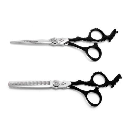 6.0 Inch Professional Hairdressing Scissors Set,Barbers Salon Thinning Shears And Straight Scissors (Light And Sharp),for Salon,Barbers Or Home Use