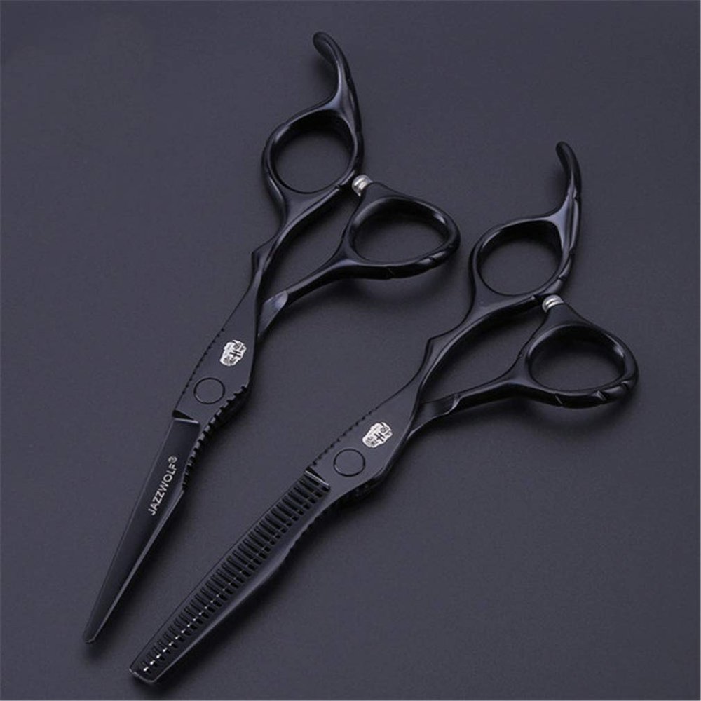 6.0 Inch Hair Scissors Set,Professional Hair Cutting Scissors (Straight Scissors+Teeth Scissors) Styling Tool,440C Stainless Steel Scissors for Kids,Women And Men
