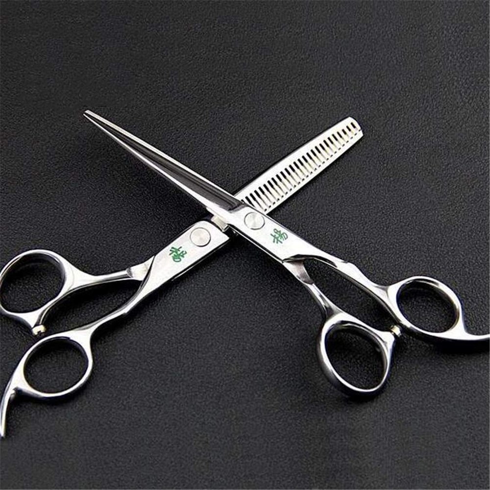 6.0 Inch Hair Cutting Scissors Set,Stainless Steel Hairdressing Shears for Salon Barbers (Light And Sharp),of Men & Women Salon/Home/Barber