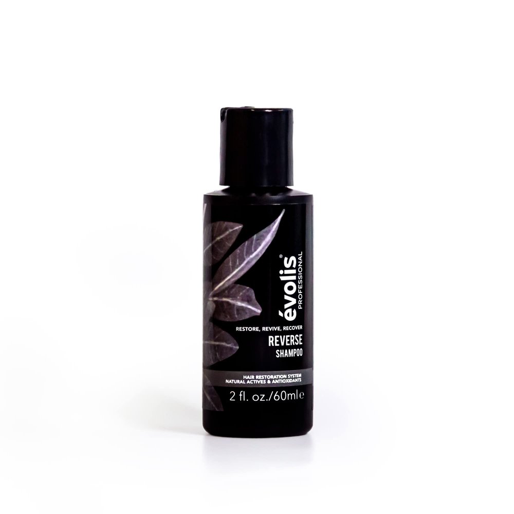 EVOLIS Reverse Thickening Shampoo for Fuller-Looking Hair - Keratin Treatment & Formula for Thinning Hair - Travel Size (2 fl oz)