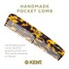 Kent R7T TY Fine and Wide Tooth Hair Comb, Handmade Pocket Comb for Men, Beard and Mustache Combs for Everyday Grooming and Styling, Sawcut Kent Combs, Made in England view 3