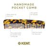 Kent R7T TY Fine and Wide Tooth Hair Comb, Handmade Pocket Comb for Men, Beard and Mustache Combs for Everyday Grooming and Styling, Sawcut Kent Combs, Made in England view 4