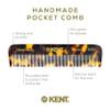 Kent FOT TY Fine Tooth Comb for Men - Handmade Pocket Comb for Travel, Styling, Fine or Thinning Hair, Mustache and Beard Care Handpolished Saw-Cut Made in England view 4