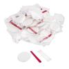 100 Set Hisposable Hotels Cosmetic Vanity Amenities Hospitality MakeupDisposable Travel Amenities Kit Bulk, Each Includes Cosmetic Cotton Pads, Cotton Swabs, Nail File for Motels Makeup Toiletries view 1