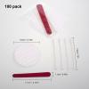100 Set Hisposable Hotels Cosmetic Vanity Amenities Hospitality MakeupDisposable Travel Amenities Kit Bulk, Each Includes Cosmetic Cotton Pads, Cotton Swabs, Nail File for Motels Makeup Toiletries view 2
