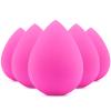 BEAKEY 5 Pcs Makeup Sponges, Latex-Free Beauty Sponge for Flawless Liquid, Cream, and Powder Application, Rose Pink Sponges view 1