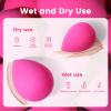 BEAKEY 5 Pcs Makeup Sponges, Latex-Free Beauty Sponge for Flawless Liquid, Cream, and Powder Application, Rose Pink Sponges view 4