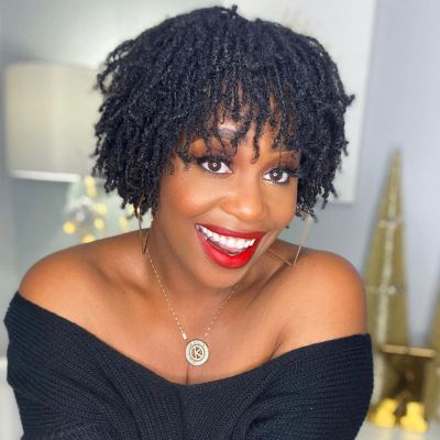 0.2 cm Width 4 Inch 60 Strands Human Hair Loc Extensions, Natural Black 100% Full Handmade Permanent Real Human Hair Dreadlock Extensions for Women/Men/Kids Can Be Dyed Bleached Curled Twisted