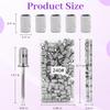240 Grit Sanding Bands for Nail Drill 100Pcs, Extra Fine for Natural Nails Polishing and Shaping, Zebra Sanding Bands Set for Manicures Pedicures view 2