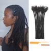 0.6cm Thickness 10 Inch 60 Strands Loc Extensions 100% Real Human Hair Dreadlock Extensions for Man/Women Full Hand Handmade Can Be Dyed and Bleached Soft Dreadlocks with Needle and Comb view 1