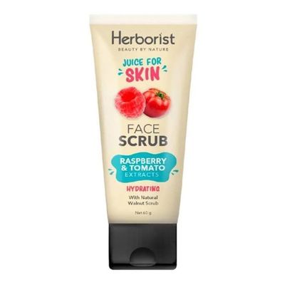 Herborist Juice For Skin series Face Scrub 60g Raspberry & Tomato (Pack of 1)