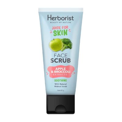 Herborist Juice For Skin series Face Scrub 60g Apple & Broccoli (Pack of 1)