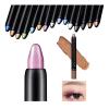 Flashstar Highlighter Eyeshadow Stick Waterproof Glitter Eye Shadow Pencil Eyeliner Pen, Pearl Shimmer, 2 in 1 Metallic Lying Silkworm Eyeshadow Highlighter Makeup Kit for Girls Women (07 Pink) view 1