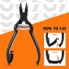 BEZOX Podiatrist Toenail Clippers, Heavy Duty Ingrown Nail Clippers for Thick Nails, Surgical Grade Stainless Steel Pordiatry Ingrwon Toenail Tools - Black view 4