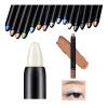 Highlighter Eyeshadow Stick Waterproof Glitter Eye Shadow Pencil Eyeliner Pen, Pearl Shimmer, 2 in 1 Metallic Lying Silkworm Eyeshadow Highlighter Makeup Kit for Girls Women (01 Pearl White) view 1