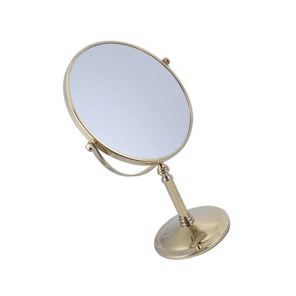 Lurrose 1pc Vanity Mirror Rotatable Vanity Double Sided Mirror Magnifying Mirror Makeup Table Mirror with Stand Makeup Mirror Tabletop Cosmetic Dressing Table to Rotate Princess Mirror