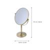 Lurrose 1pc Vanity Mirror Rotatable Vanity Double Sided Mirror Magnifying Mirror Makeup Table Mirror with Stand Makeup Mirror Tabletop Cosmetic Dressing Table to Rotate Princess Mirror view 4