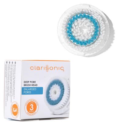 Clarisonic Deep Pore Facial Cleansing Brush Head Replacement | Compatible with Mia 1, Mia 2, Mia Fit, Alpha Fit, Smart Profile Uplift and Alpha (1count)