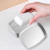 Cabilock 2pcs Aluminum Cosmetics Box Square Container with Lid for Creams Travel-Friendly Design for Makeup Storage Lightweight Portable for Daily Use view 2