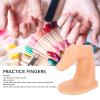 ZJchao Practice Manicure Fingers, 50PCS Nail Decoration Training Fingers Kit Nail False Fingers DIY Nail Art Training Fingers for Hand Nail Art Practice False Fake Nail Mannequin Refill Nail Tips view 2