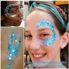 Go Ho Light Blue Face Body Glitter Gel,Blue Mermaid Face Paint Makeup,Holographic Chunky Sequins Glitters for Eye Lip Hair,Halloween Costumes Festival Rave Accessories,52g view 4