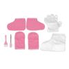HUAOSN Paraffin Wax Gloves for Hand and Feet, Pink Flannel Keep Warm Disposable Gloves Wax Mitts Foot Set, Foot Spa Cover, Moisturizing Work Gloves for Pedicure Foot Spa view 1