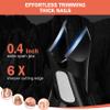 BEZOX Toenail Clippers for Seniors Thick Toenails - Precision Large Thick Nail Clipper for Men and Women, Comfort Grip Fingernail Clipper, Ergonomic Long Handle Nail Cutter Trimmer with Catcher view 3