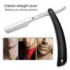 Classic Straight Accessories Holder, Straight, Straight Edge, Folding Design Multifunction Stainless Steel Salon Folding Shaving Hair Cutting Clipper view 3