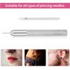 Body Piercing Tools, T Type Tattoo Accessories Body Piercing Needle Pusher 316L Steel Holder Piercing Tool view 4