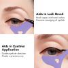 Eyeliner Stencils, Eyebrow Pencil Stencil Reusable Silicone, Eye Makeup Tool with Cream Applicator for Eye Shadow Mascara Drawing (Color : Purple) view 3
