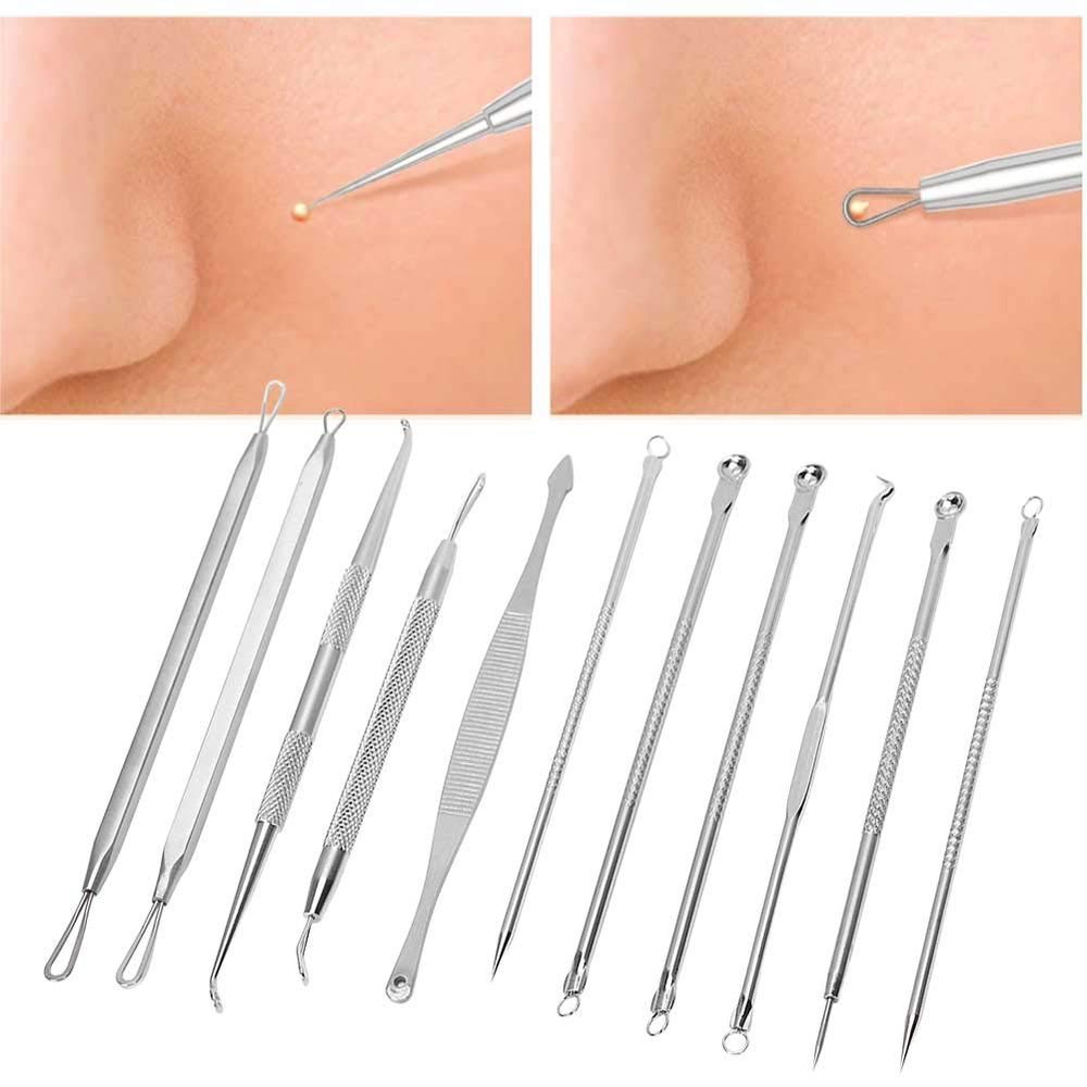 Blackhead Remover Set, Acne Pimple Extractor, Acne Extractor Stainless Steel Pimple Needle Kit Care Blackhead Removal Tool