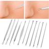 Blackhead Remover Set, Acne Pimple Extractor, Acne Extractor Stainless Steel Pimple Needle Kit Care Blackhead Removal Tool view 1