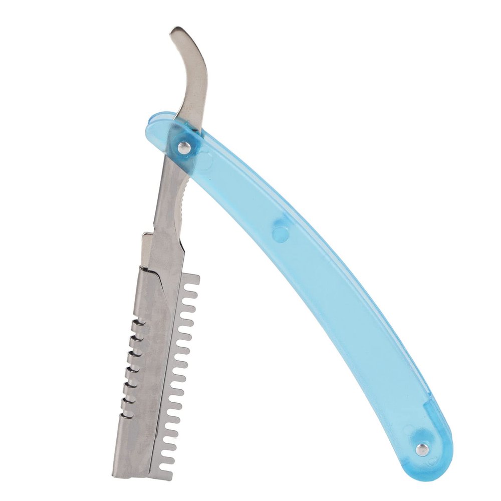 , Men's, Straight Edge Blade Holder Salon Folding Instructions Blade Holder Rack Male face Cleaning Tool for a Precise Wet Shave