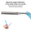 , Men's, Straight Edge Blade Holder Salon Folding Instructions Blade Holder Rack Male face Cleaning Tool for a Precise Wet Shave view 3