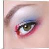 ARTCANVAS Make Up Eyes Shadows Fashion Glam Studio Beauty Salon Canvas Art Print Stretched Framed Painting Picture Poster Giclee Wall Decor - 12" x 12" (0.75" Deep) view 1